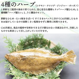 ハーブ媛ひらめ・鯛・うに醤油セット MHY0003