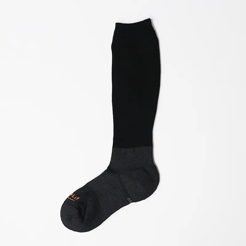PESCALLY　和紙パイル着圧ソックス （23-25cm） ブラック FAD-2229
