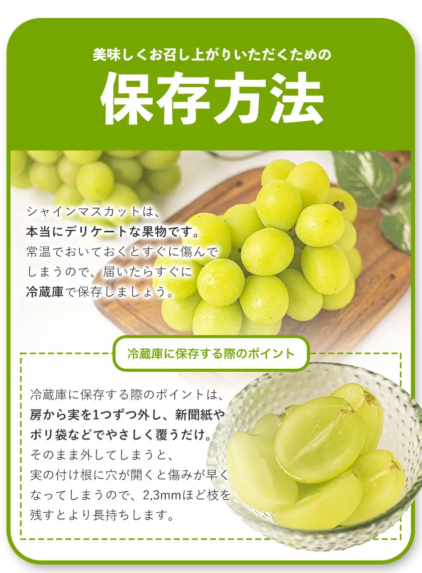 種なし シャインマスカット 1kg (2～3房) 小林農園
