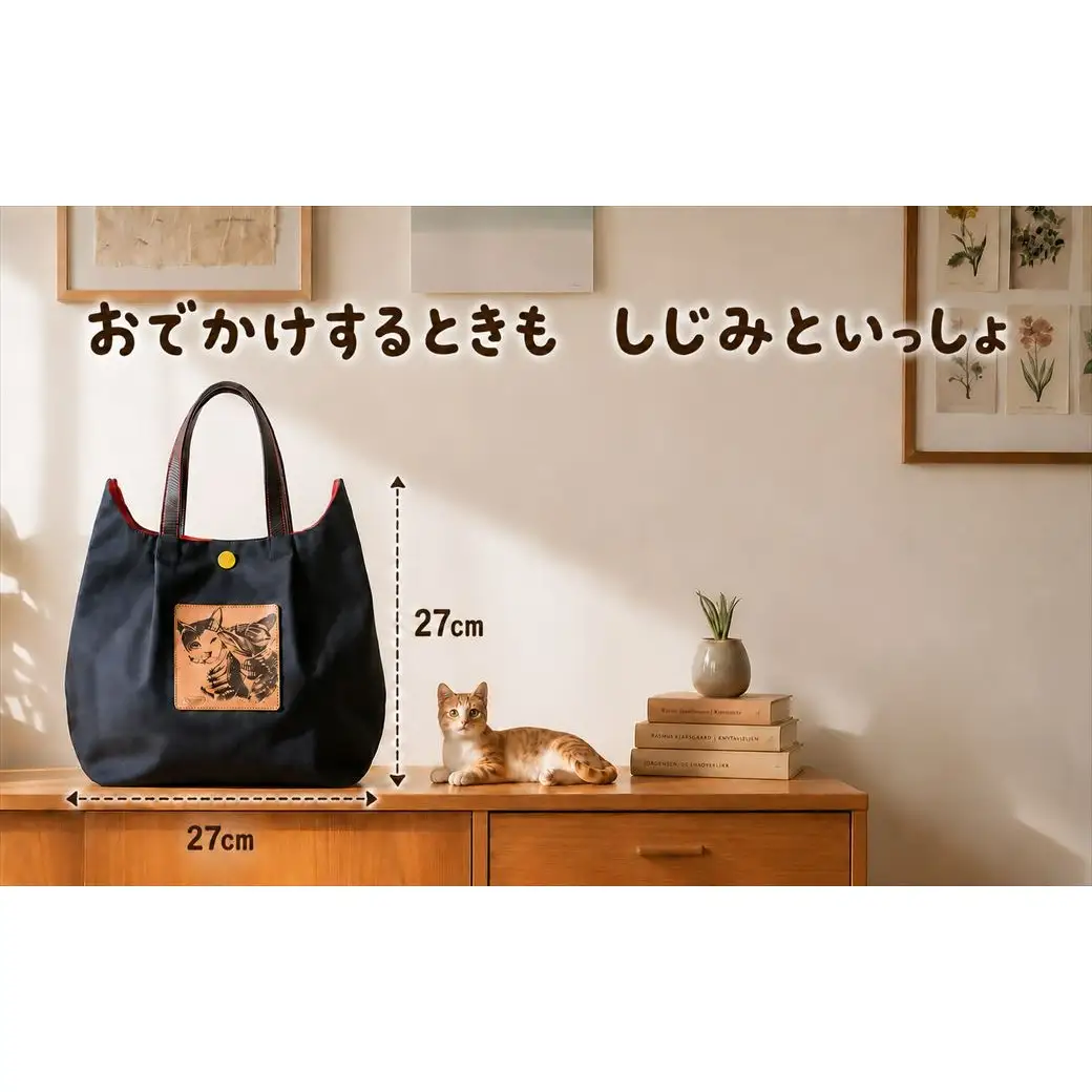しじみからの小さな贈り物 －しじみのお耳バッグ－(猫耳バッグ1個)
