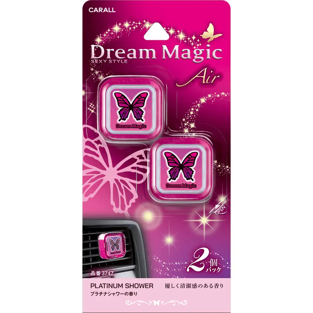 ドリームマジック エア２個パック プラチナシャワー カーエアコン用 晴香堂 HARUKADO