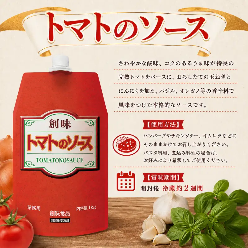 【業務用】トマトのソース 1kg ×  10個