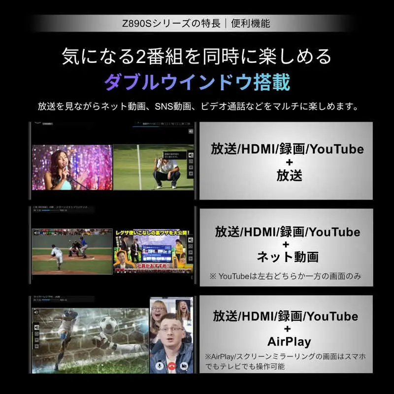 TVS REGZA【標準設置費込み】 Mini LED液晶テレビ REGZA レグザ Z8 50V型 4K対応 4Kチューナー内蔵 YouTube対応 Bluetooth対応 50Z890S 【kw0085-0088-2】