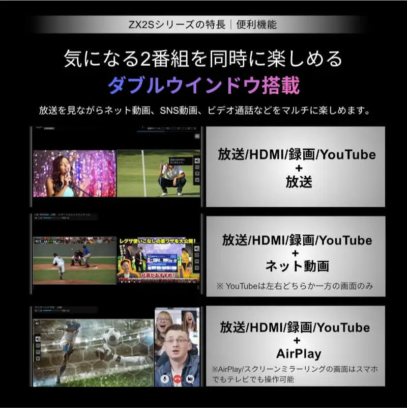 TVS REGZA【標準設置費込み】 RGB Mini LED液晶テレビ REGZA レグザ ZX2 75V型 4K対応 4Kチューナー内蔵 YouTube対応 Bluetooth対応 75ZX2S 【kw0085-0090-2】