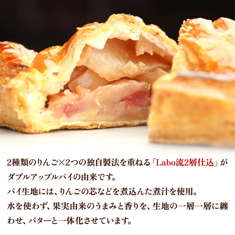 ダブルアップルパイ 6個セット あおもりリンゴ研究室
