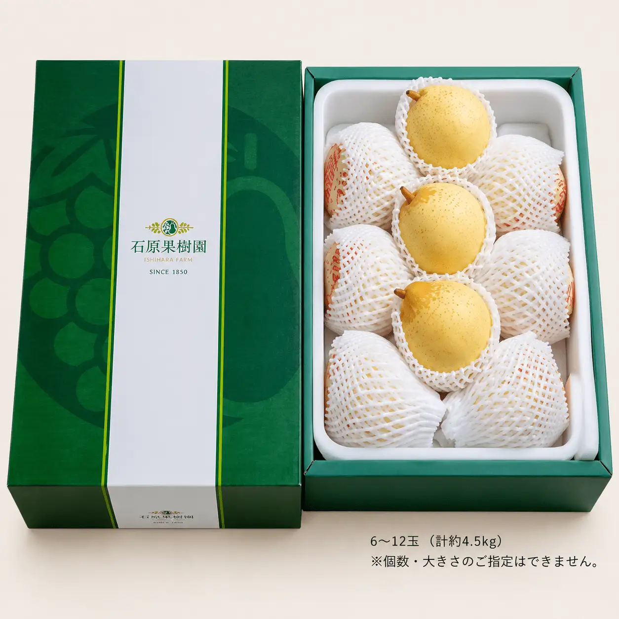 梨 ヤーリー梨 鴨梨 6～12玉 4.5kg 贈答箱 岡山県産 【ishk020-01】