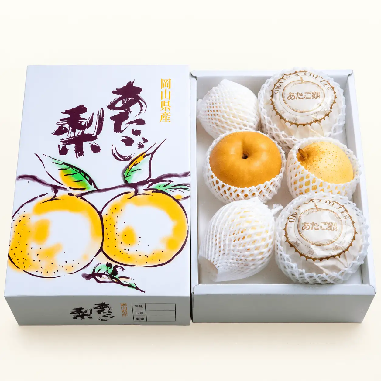 梨 家庭用 詰め合わせ 4kg箱 あたご梨2～3玉・ヤーリー梨3～7玉 岡山県産【ishk036-01】