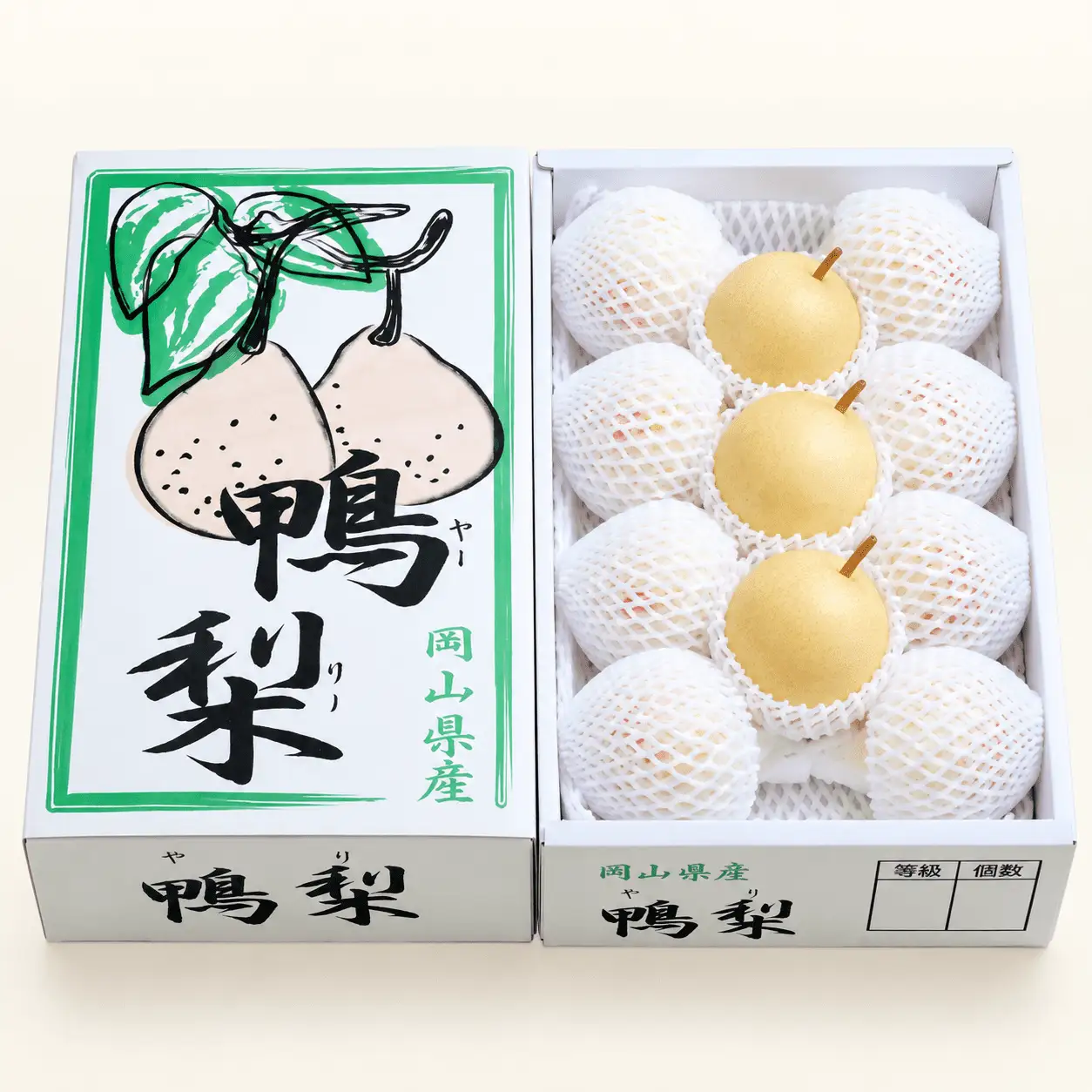 梨 家庭用 ヤーリー梨 4kg箱6～13玉 岡山県産 鴨梨 ご自宅用【ishk038-01】