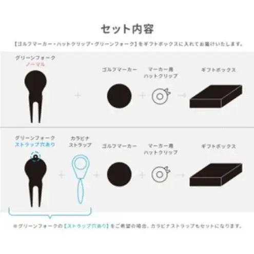 MDFマーカーとグリーンフォーク(名入れ)のギフトセット ゴルフ用品 ゴルフマーカー グリーンフォーク マグネットクリップ セット 名入れ オーダーメイド ギフト 記念 千葉市 千葉県
