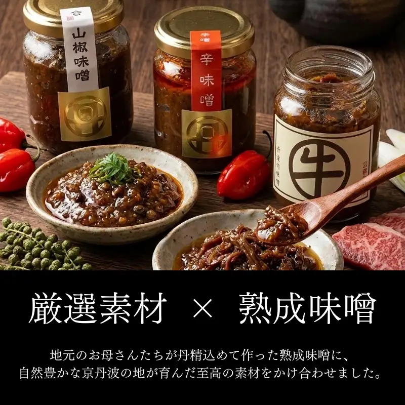 丹波味噌 詰め合わせ 3本 セット (100g×3本)