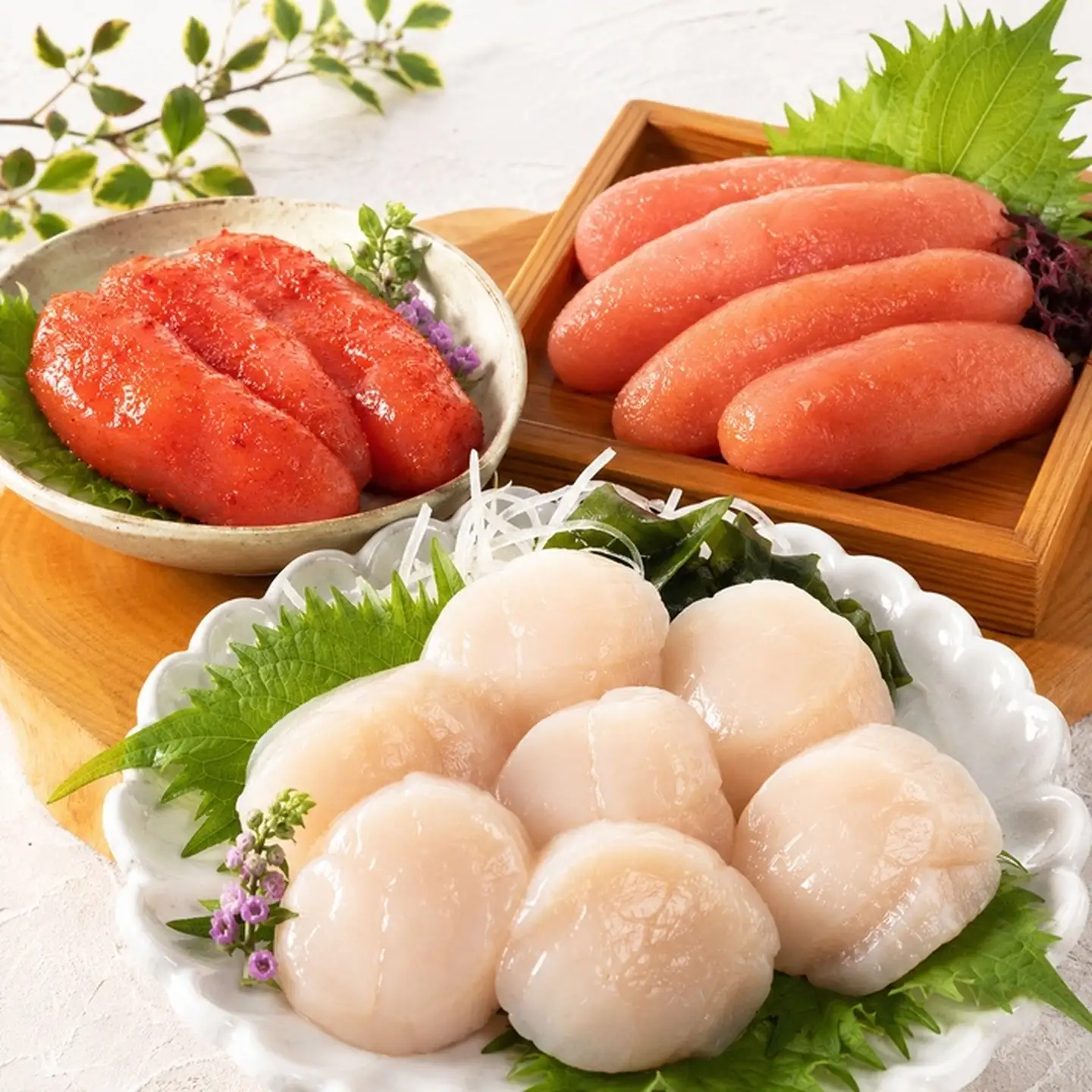 ほたて500g・たらこ500g・明太子500g D-16031