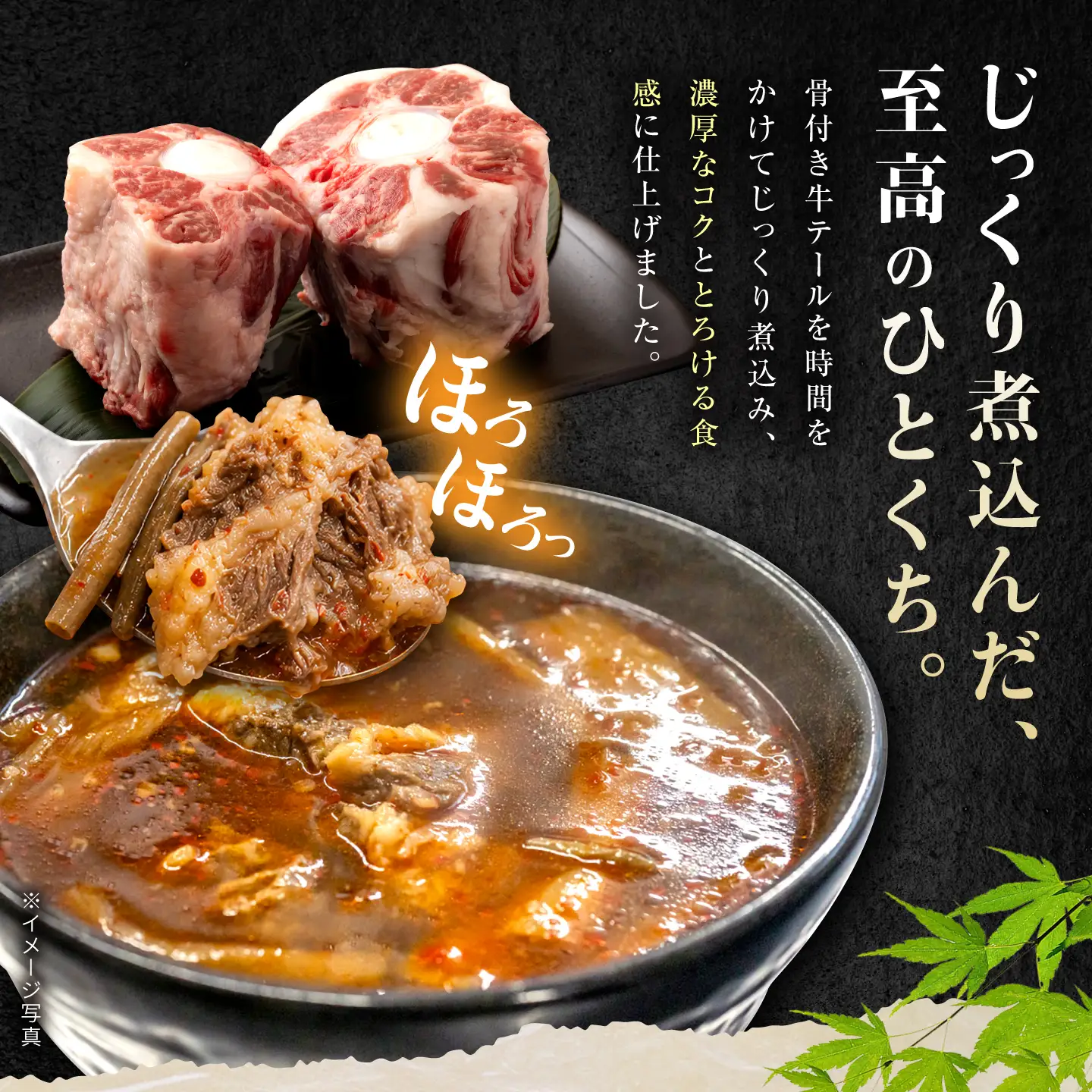 骨付きテールスープ 2袋 / 牛肉 スープ 愛知県産 / 瀬戸市 / 末広食肉販売店[BBEX001]