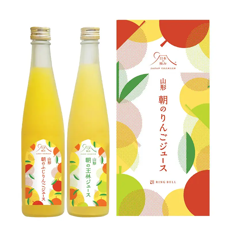 朝のふじりんご＆王林ジュース 各500ml F2Y-7031