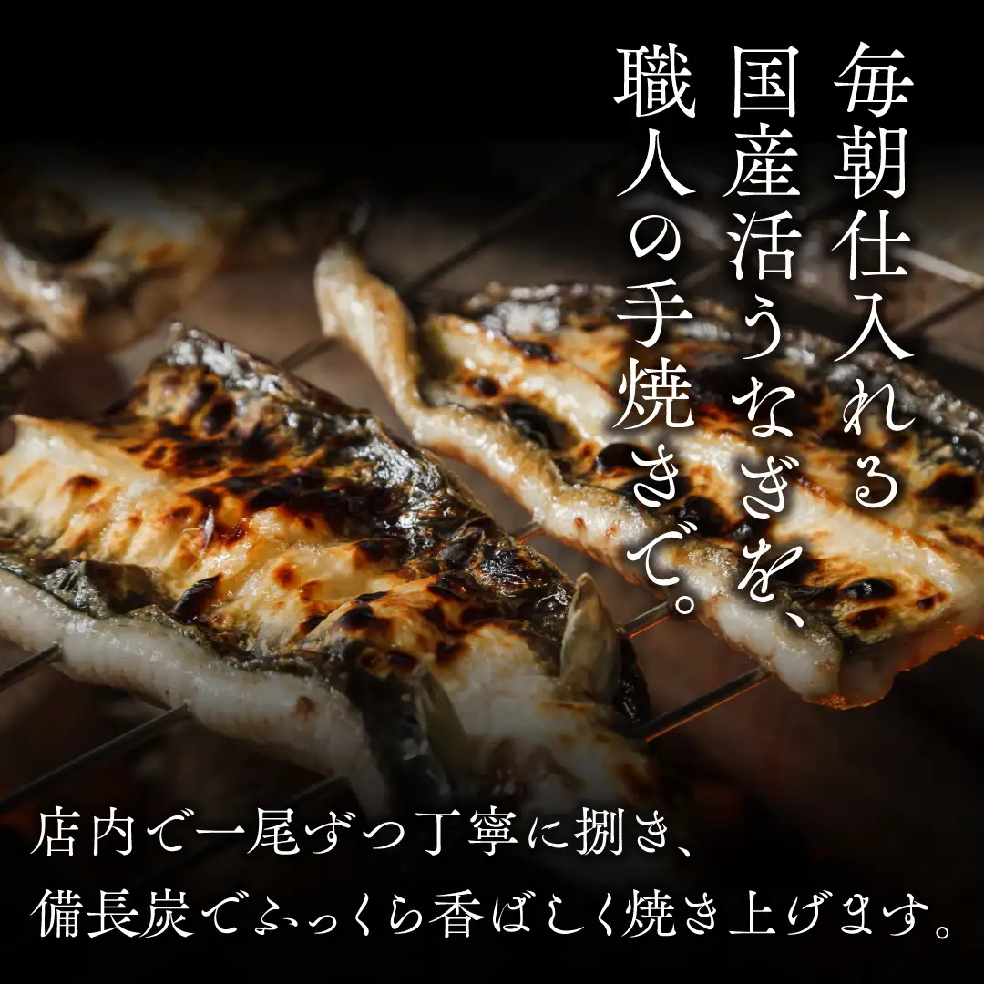 炭火焼うなぎ 蒲焼き半身パック 20袋《半身75～90g×20袋、たれ20個、山椒20袋》