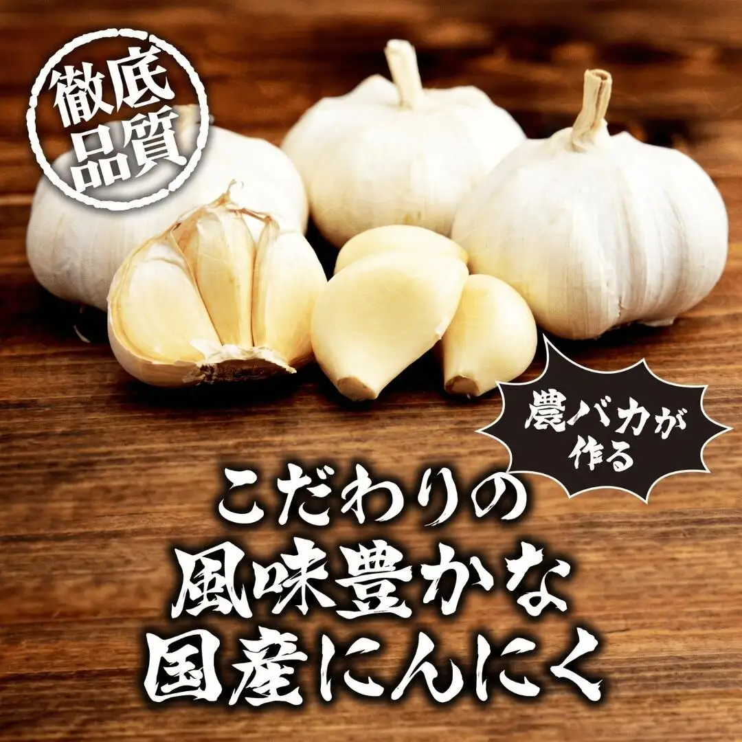 にんにく R9年度 先行予約 農バカにんにく 1箱（300g・5～8個） ＜限定箱＞ | にんにく ニンニク ガーリック 国産 300グラム にんにく ニンニク 東松山あそび農園 埼玉県 東松山市