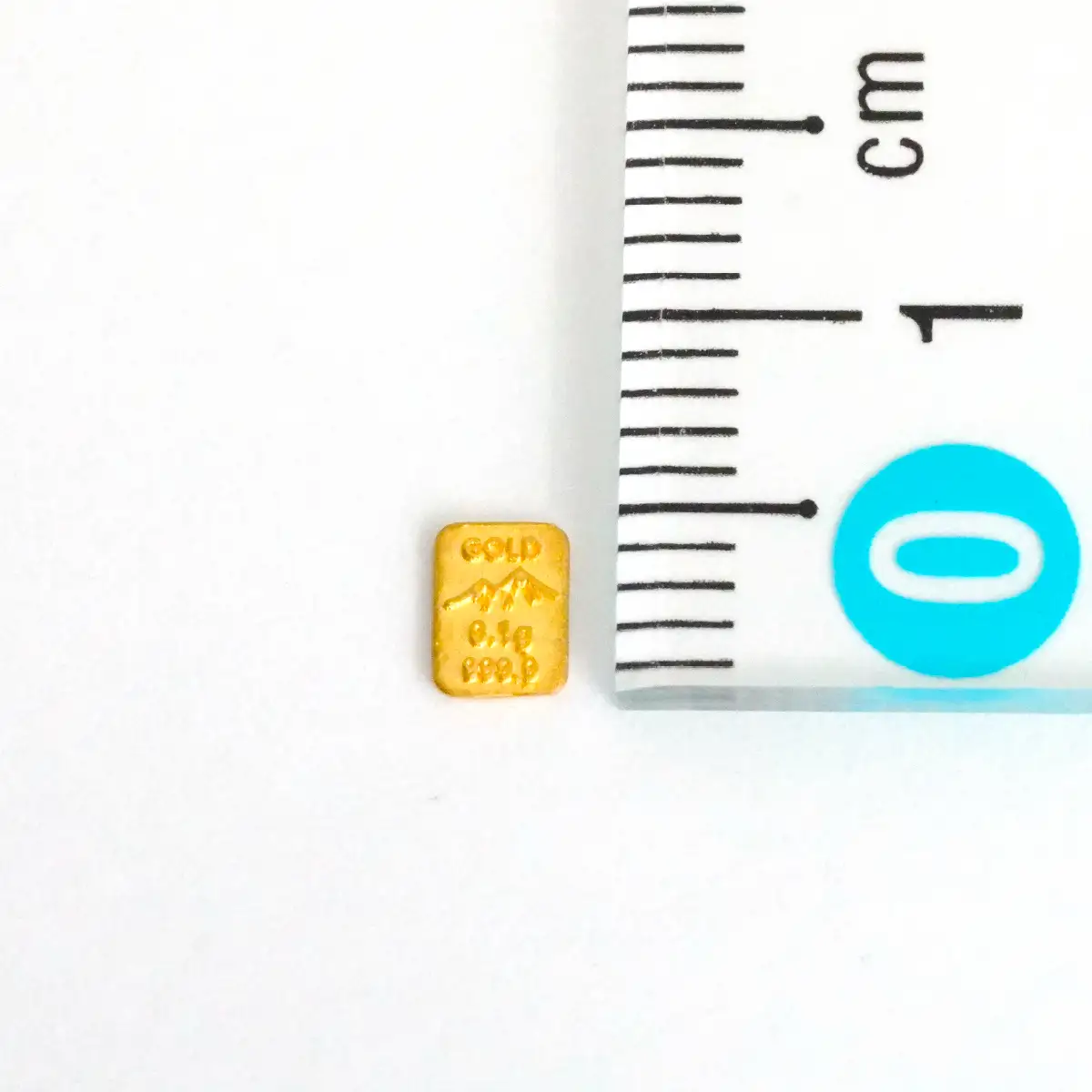 K24　純金（0.1g）金の延べ棒/南アルプスの山脈デザイン ALPFP010