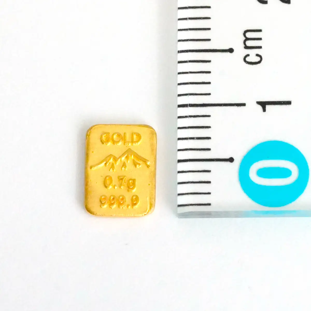 K24　純金（0.7g）金の延べ棒/南アルプスの山脈デザイン ALPFP013