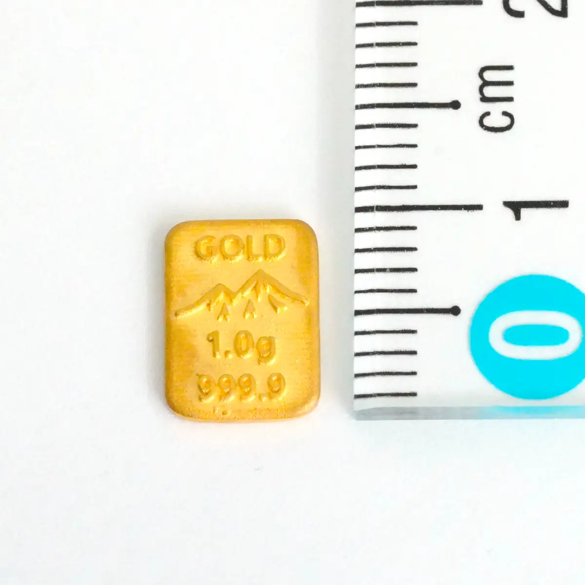 K24　純金（1.0g）金の延べ棒/南アルプスの山脈デザイン ALPFP014