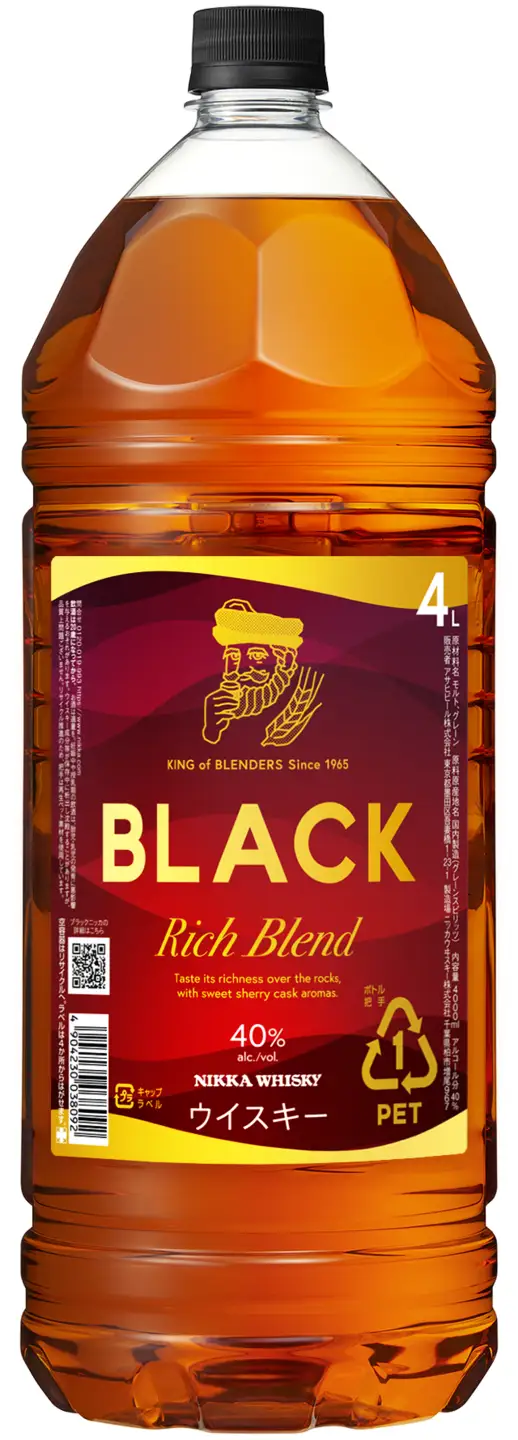 ニッカ ブラックニッカ　ﾘｯﾁﾌﾞﾚﾝﾄﾞ 4000ml　4本