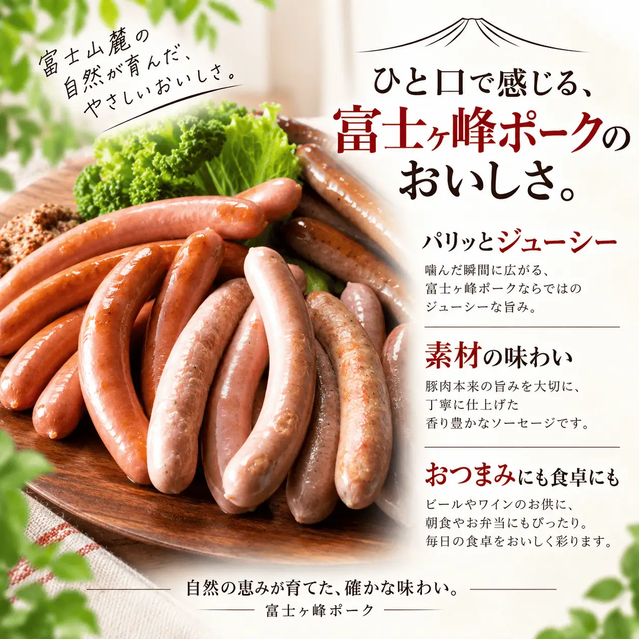 [富士山麓からの贈り物]山中湖ハムのおつまみセットセレクション【mar001】