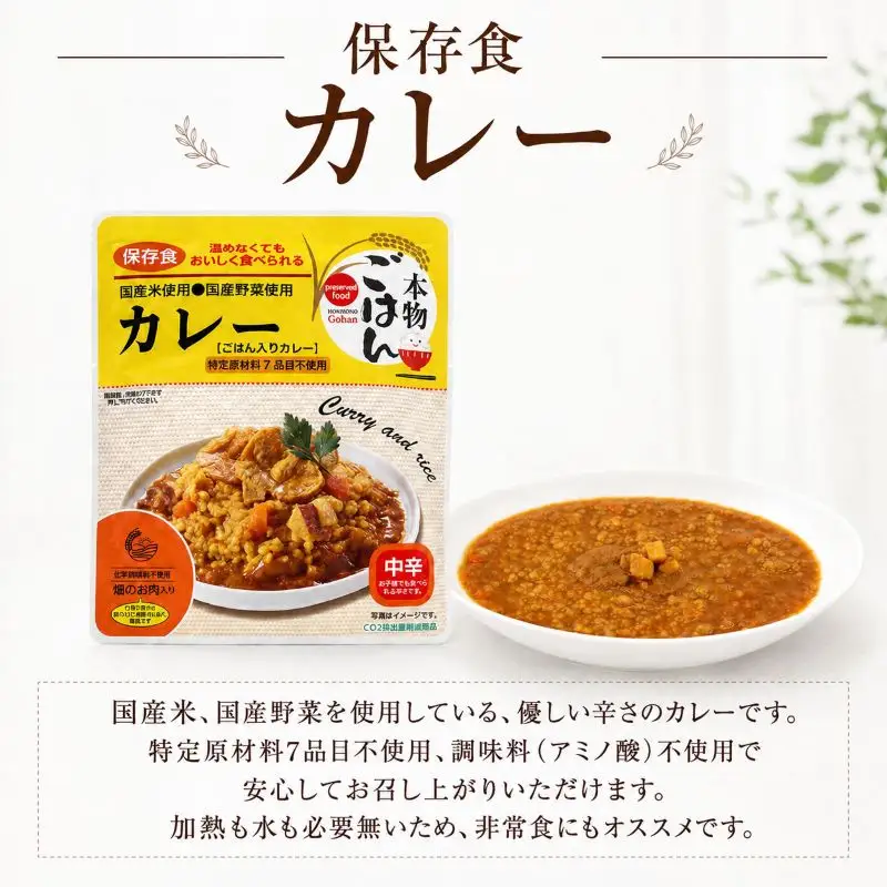 保存食 2種セット 計9個 非常食 カレー チャーハン 5年保存 非常食