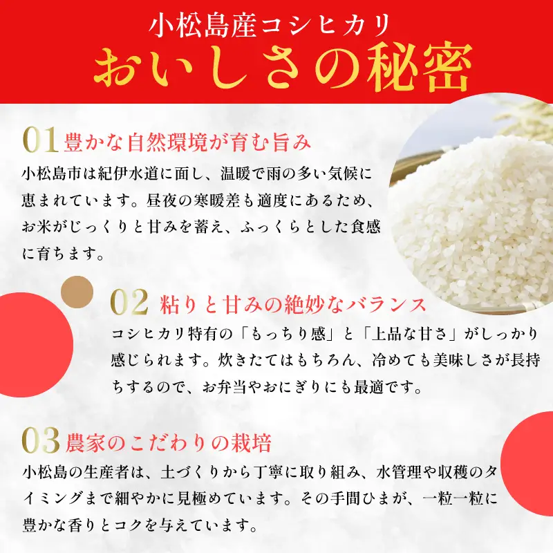 【令和8年産】新米 コシヒカリ5kg 米 白米 精米 こめ お米 産地直送 小松島市