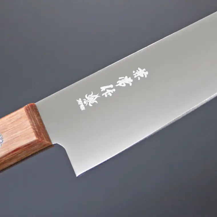兼常作 切付ペティナイフ 120mm 赤合板柄