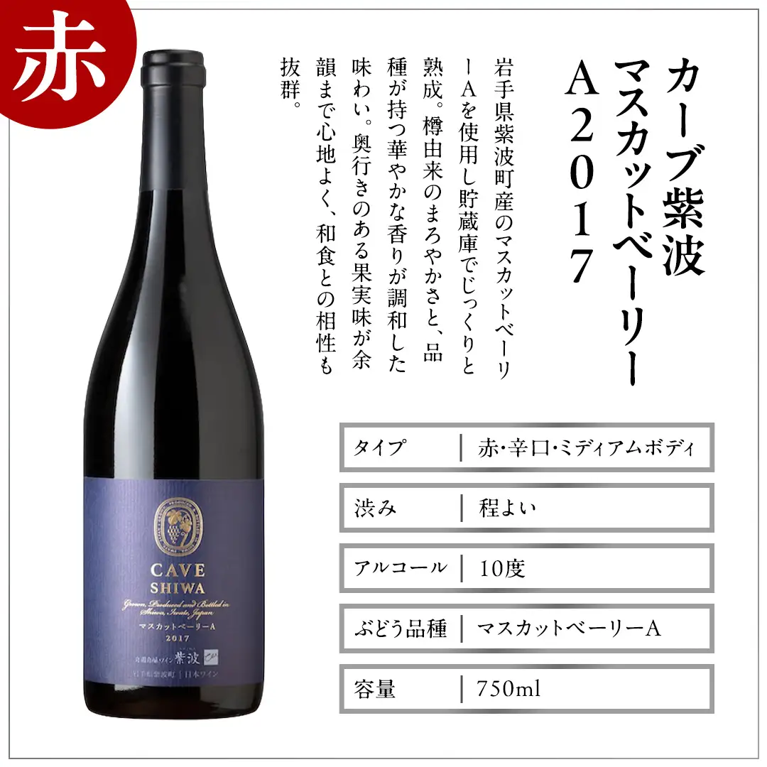 カーブ紫波 赤白 ワイン 2本セット 【カーブ紫波マスカットベーリーＡ・カーブ紫波リースリング】 赤ワイン 白ワイン (AL110)