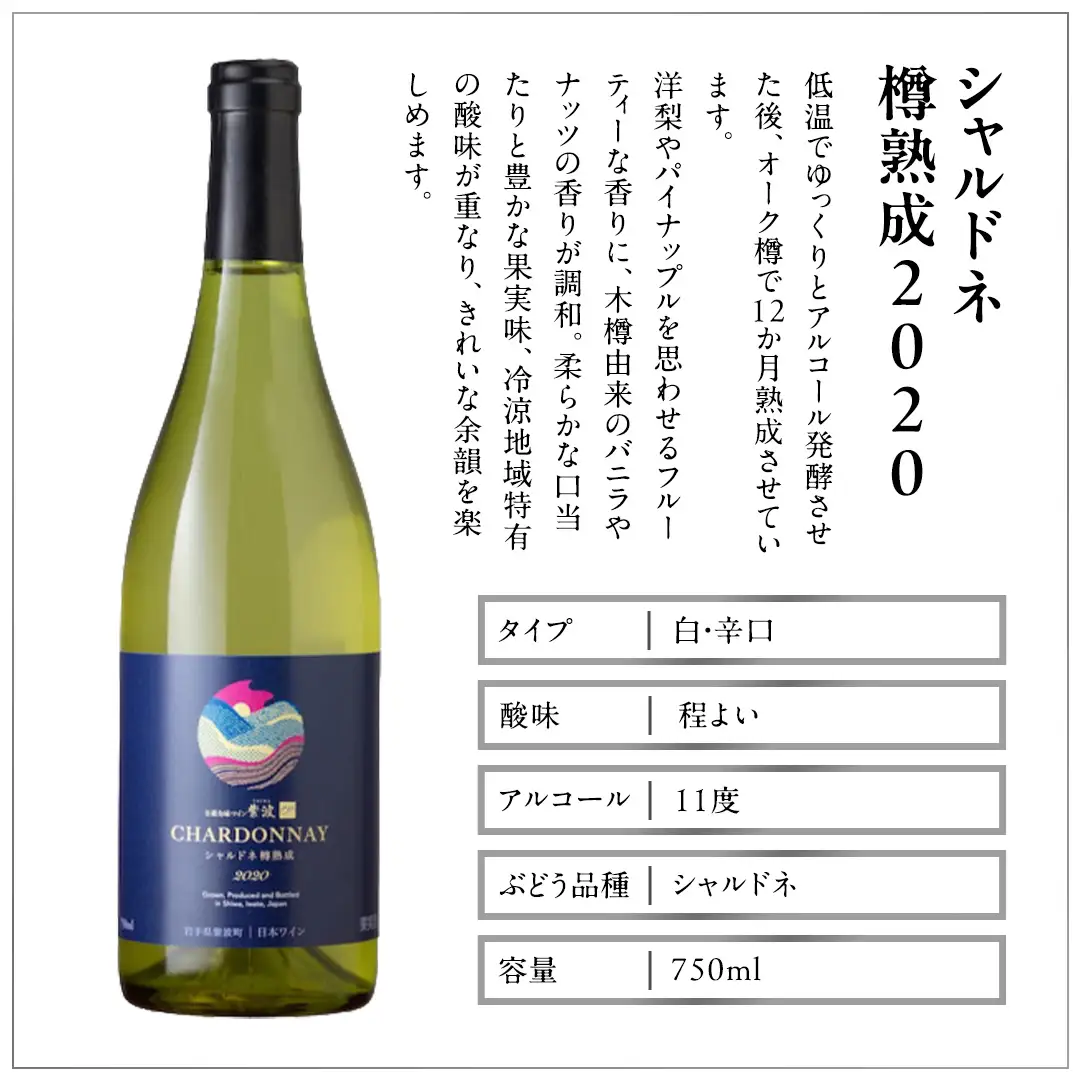 自園自醸ワイン紫波 辛口 白ワイン 5本セット (AL113)