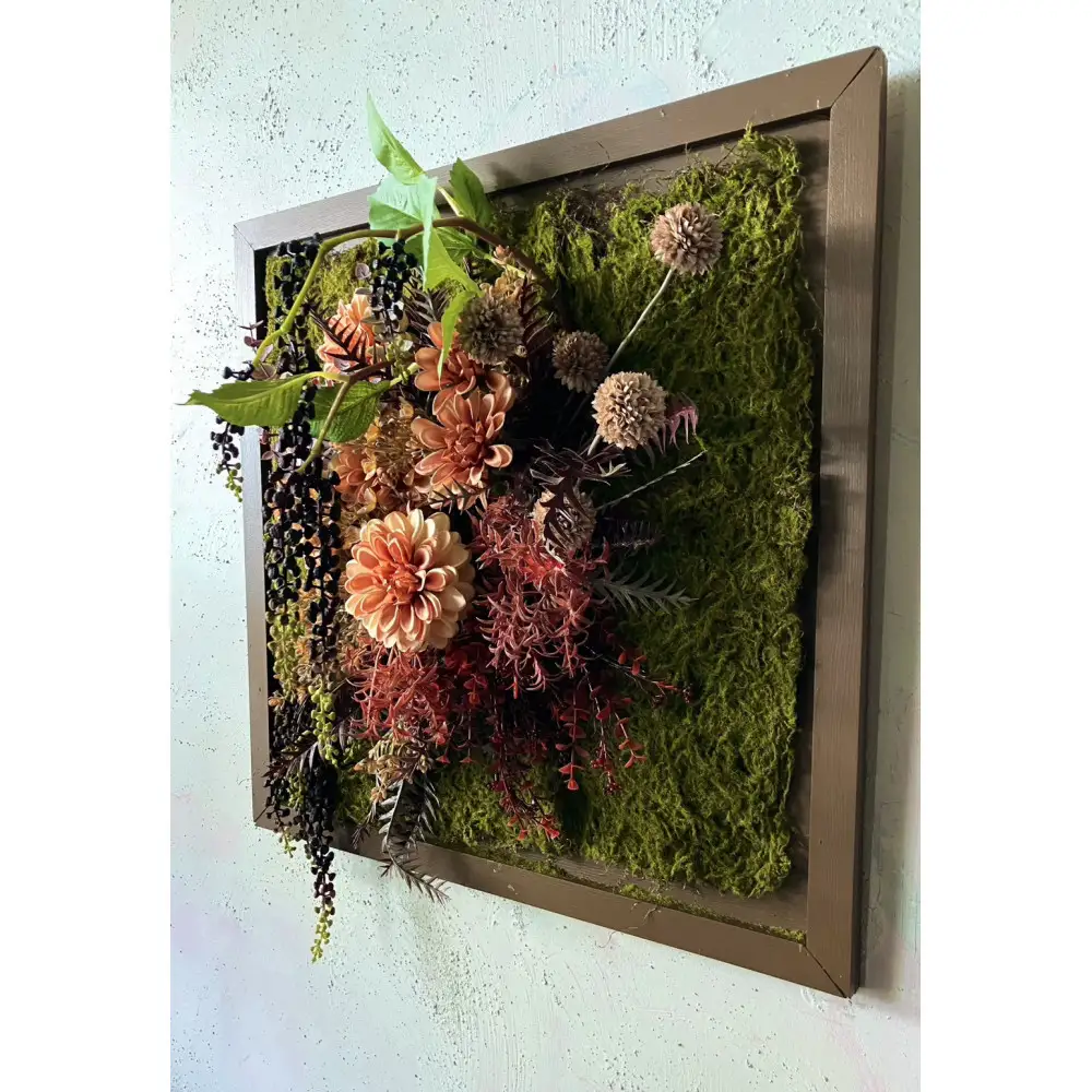 選べる四季のフェイクグリーン壁飾り（1枚）ラージサイズ　＜秋＞