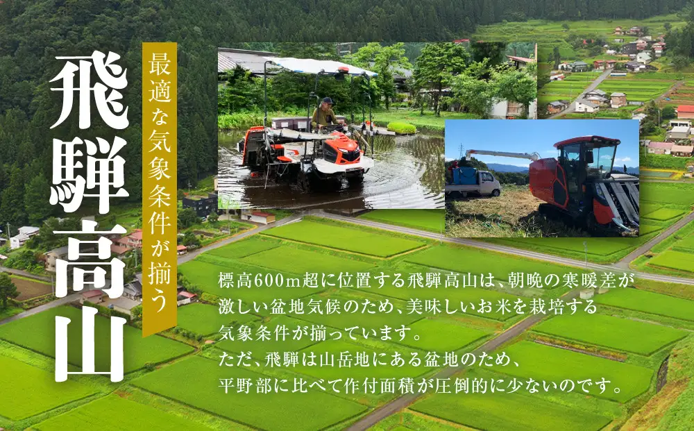 【令和8年度産】飛騨高山産コシヒカリ「飛騨のお米」5kg×2袋 | 白米 米 おいしい ごはん 食品 飛騨あさひ農園 SV007ｰ26