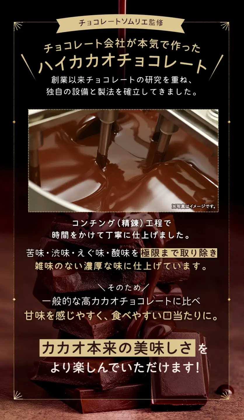 1417 カカオ70%チョコレートBOX MINI　450g