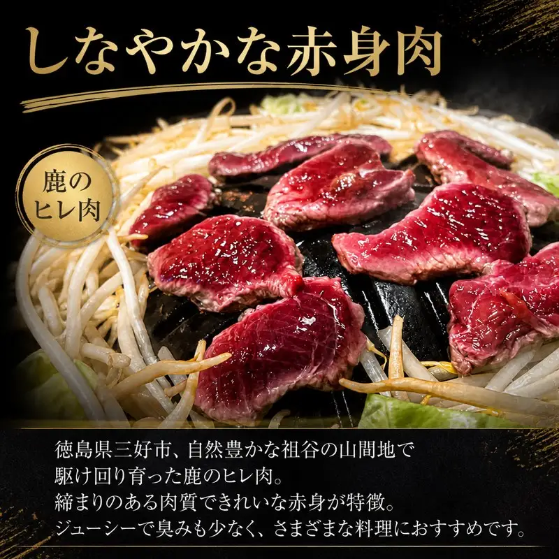 鹿肉 ヒレ 300g ブロック 希少部位 ジビエ 【 鹿肉 】
