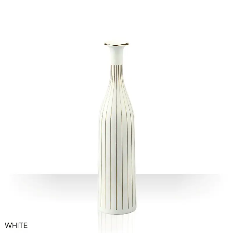 【高岡銅器】Flower Vase  RAPPA SLIM(White) モダン おしゃれ 花瓶 かびん 花立 花器 富山県 高岡 FAD-2131