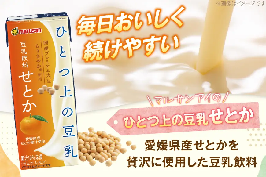 豆乳 豆乳飲料 せとか 200ml 24本 2ケース 計48本