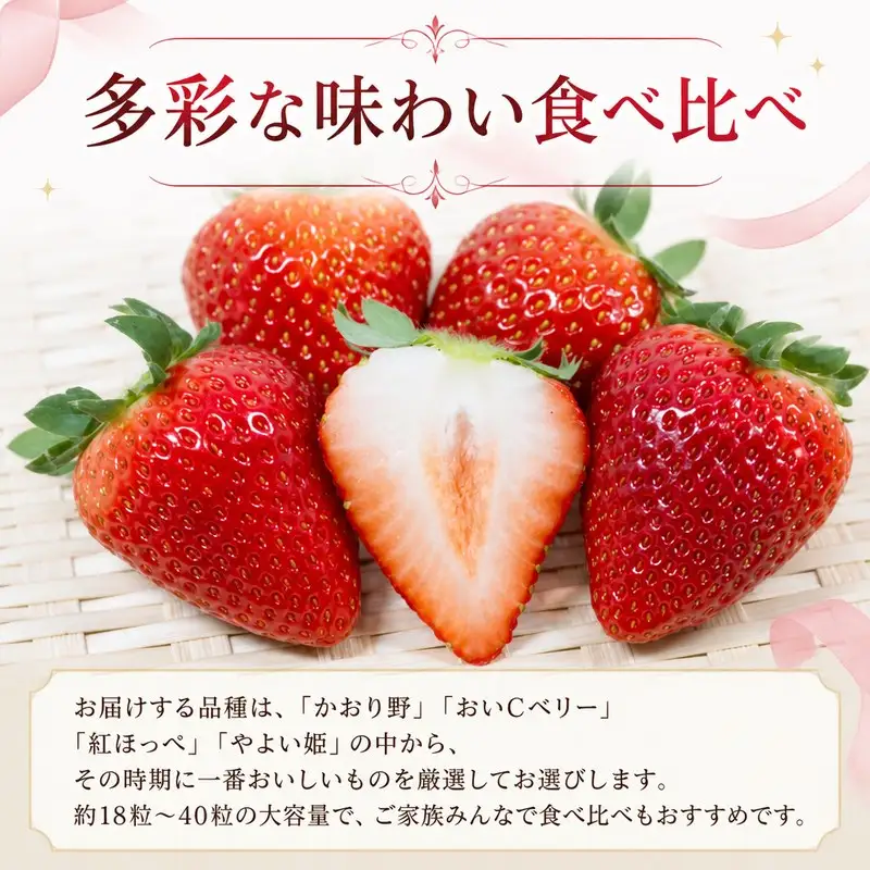 苺 品種お任せ いちご 2パック ( 約900g ) 【12月発送】 