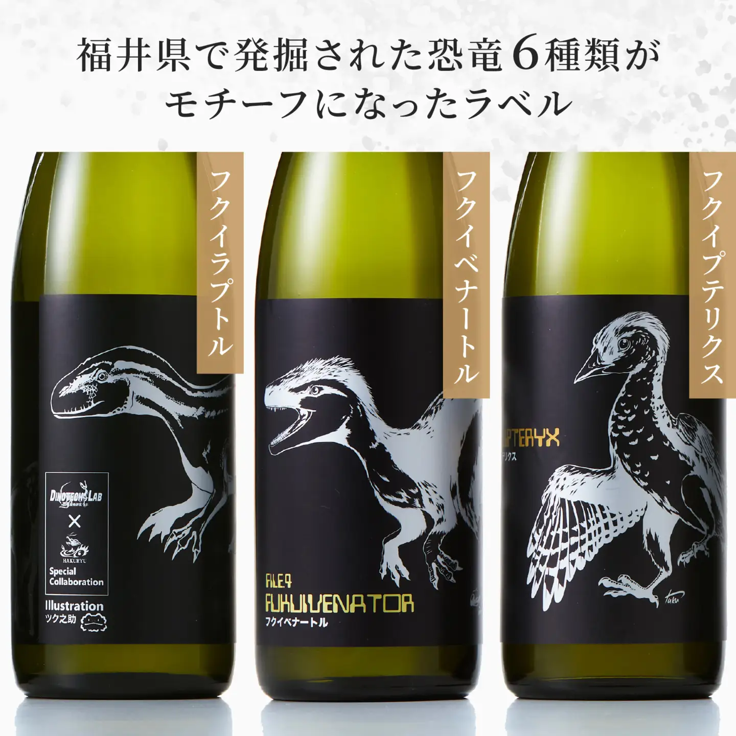 FUKUI 恐竜辞典 純米 720ml 6本 コレクションセット / 永平寺町 お酒 日本酒 地酒 父の日 ギフト 贈答 吉田酒造 福井県地酒 テレビ出演トニふる トニセン ユネスコ無形文化遺産 大容量 コンプリートセット 恐竜 [A-025010]