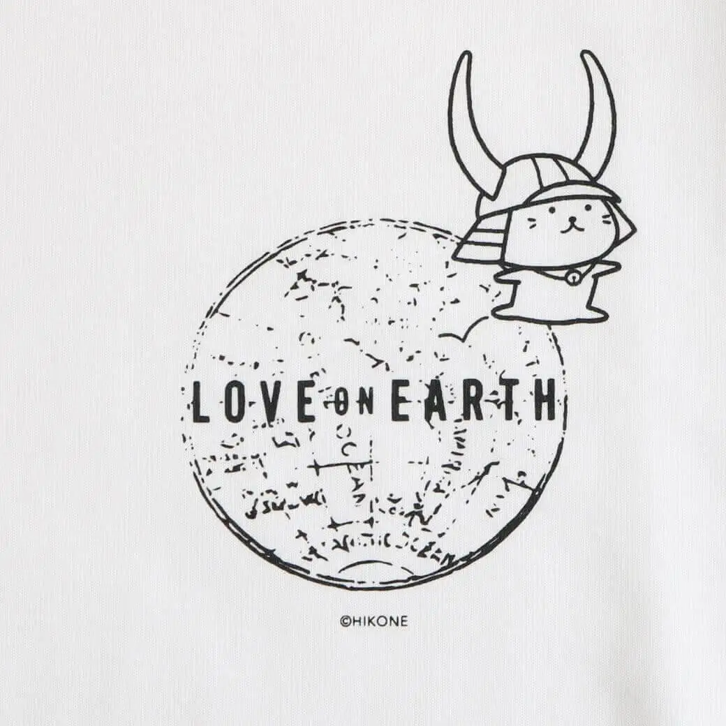ひこにゃん ✕ BORN FREE コラボ LOVE ON EARTH Tシャツ Mサイズ ホワイト