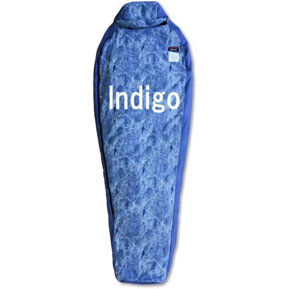 【鎌倉天幕】× NANGA×RATTA RATTARR スリーピングバッグ 600 Indigo マミー型 ダウン  透湿防水加工 ボックスキルト構造 KTMNA-SBID