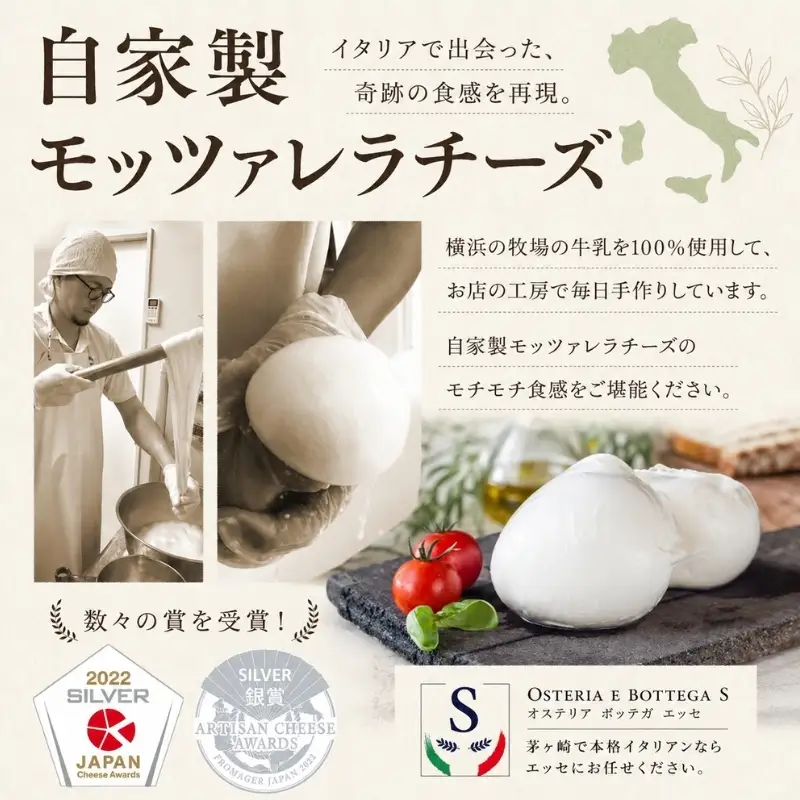 3ヶ月定期便 出来立て新鮮 モッツァレラチーズ100g 4個 茅ケ崎産 加工食品 乳製品 チーズ 出来立て 神奈川県産 モッツァレラ 手作り Osteria e Bottega S 神奈川県 湘南 茅ケ崎 フレッシュチーズ おつまみ ピザ