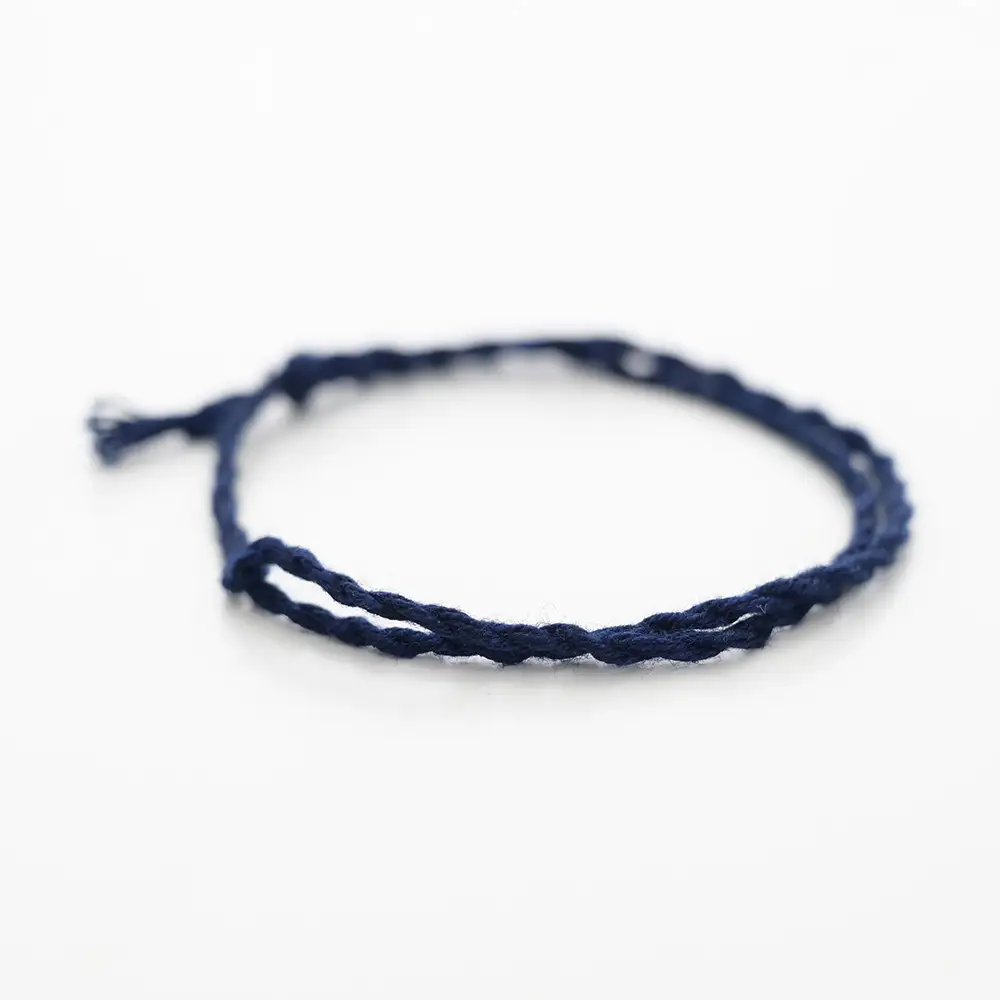 藍染のミサンガ「tsunagariYEAH」Royal Blue（紺色）