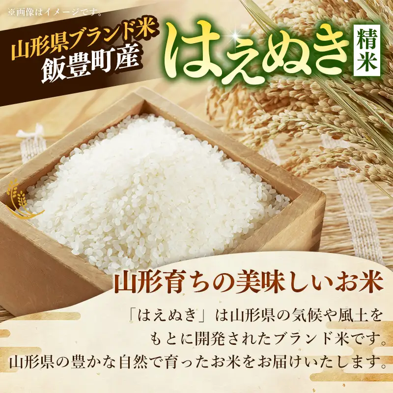 令和８年産 はえぬき 白米 20kg (5kg×4袋) - 山形県 飯豊町産 米 精米 品種 銘柄 ブランド米 ご飯 ごはん おすすめ 送料無料