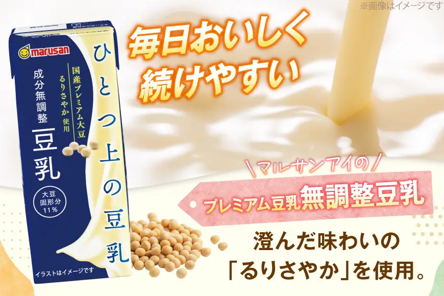 豆乳 成分無調整 200ml 24本セット 2ケース 計48本