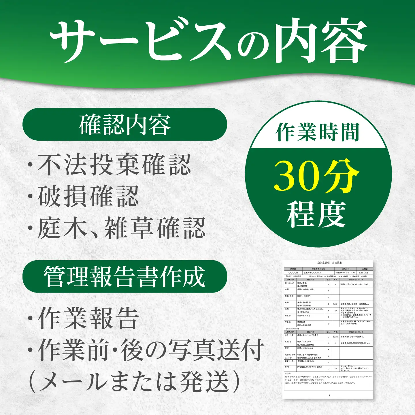 空き家管理サービス 基本プラン 【公益社団法人横須賀市シルバー人材センター】[AKCV003]