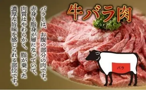 《2026年11月発送》宮崎牛バラ焼肉用 250g×4パック 合計1kg_K033-018-11