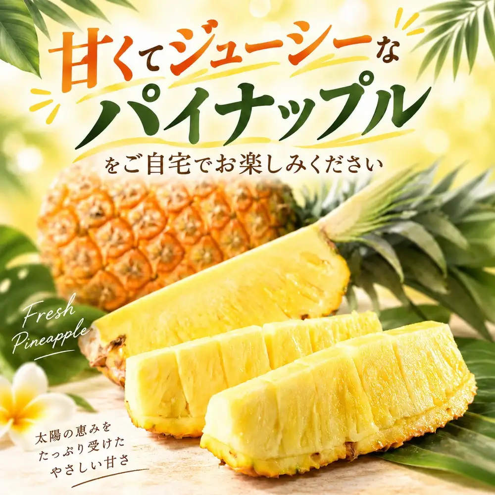 【先行予約】【訳あり】岐阜県瑞穂市のオジイ パイナップル 2kg | パイナップル パイン フルーツ 果物 果実 完熟 ジューシー デザート 訳あり 人気 岐阜 瑞穂市 産地直送 送料無料 ※2027年7月～発送