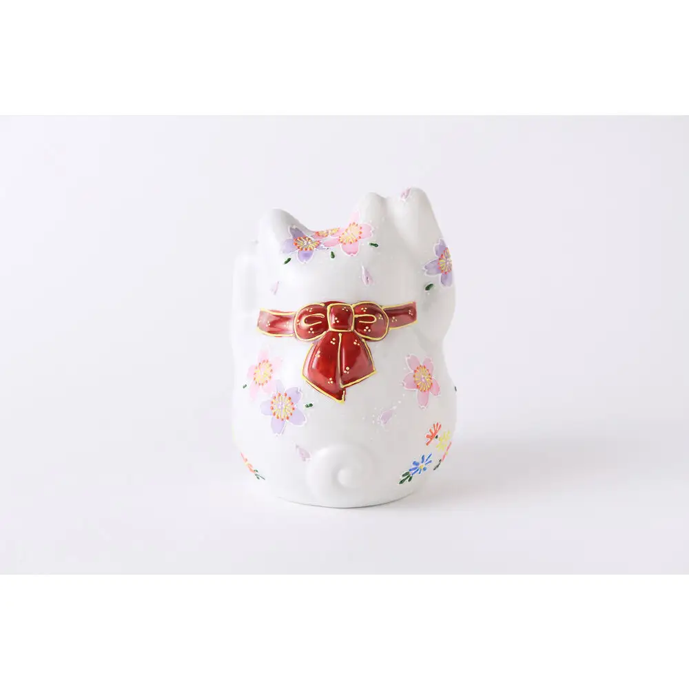 4.5号絵馬両手招き猫　桜盛