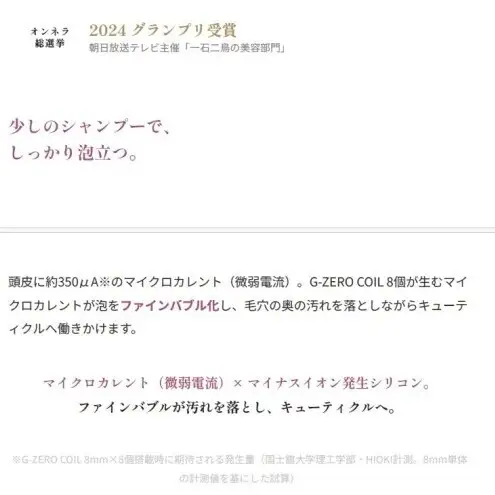 G-ZERO COIL MICROCURRENT ION SHAMPOO BRUSH 2個セット
