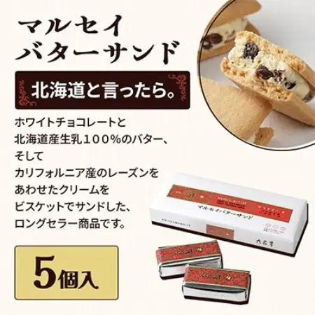 六花亭 六花セレクションA 1セット(1セット:マルセイバターサンド5個+マルセイバターケーキ5個)【配送不可地域：離島】【1784586】