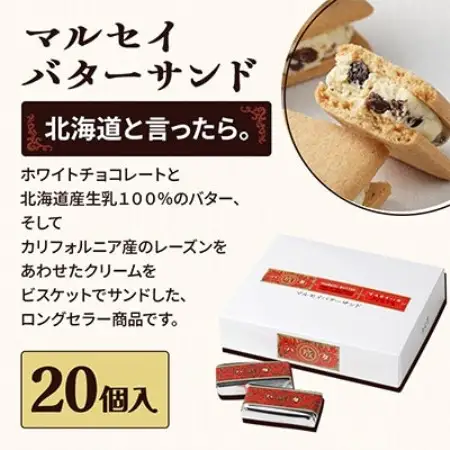 六花亭六花セレクションC 1セット(1セット:マルセイバターサンド20個+マルセイバターケーキ5個)【配送不可地域：離島】【1784603】